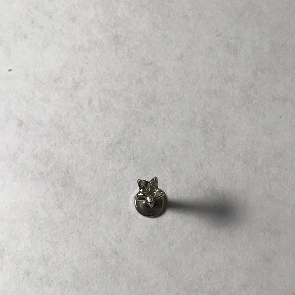 Silver Star Helix Earing